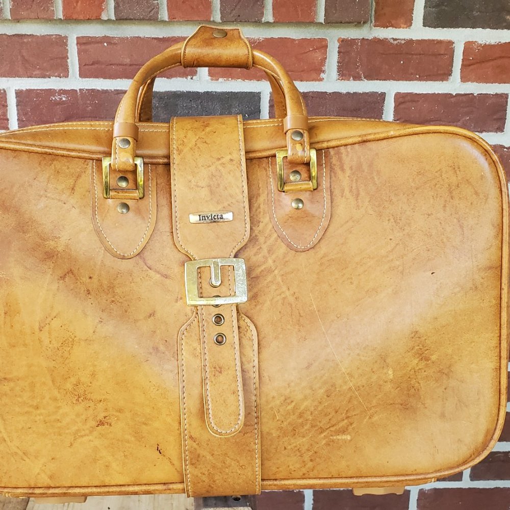 Vintage Luggage Set by Invicta-sold as set